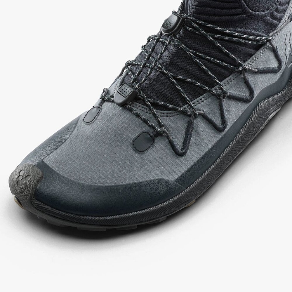 Vivobarefoot Primus Trail Flow Mid Womens in Dark Shadow - Picture 5 of 7